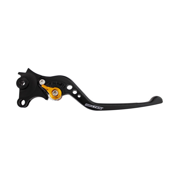 biketek Biketek adjustable cnc lever long brake - black / gold adjuster - #b98